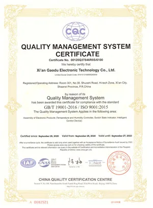 质量管理体系证书-英文